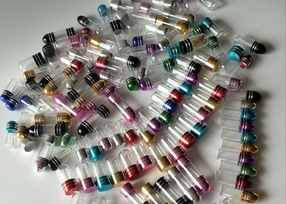 Garrafa plástica de ISO9001 Mini Pill Bottles 3ml com tampão do metal