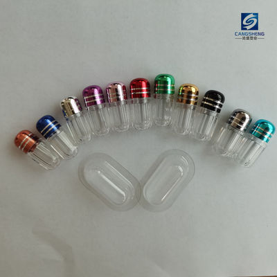 Forma cilíndrica plástica dos tubos de ensaio 2g do comprimido da única cápsula