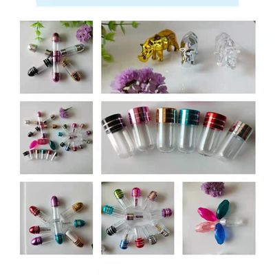 Garrafas de comprimido plásticas vazias do GV 13mm uma forma da bala da cápsula
