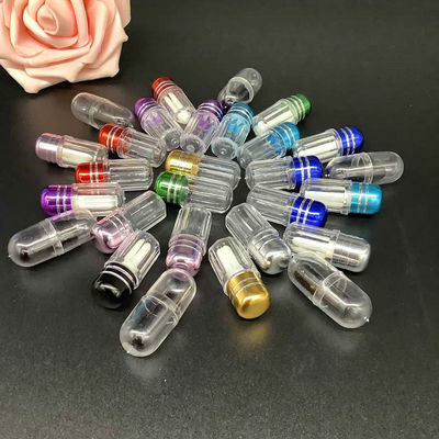 A única cápsula farmacêutica descasca os tubos de ensaio pequenos de alumínio do comprimido do tampão 10ml