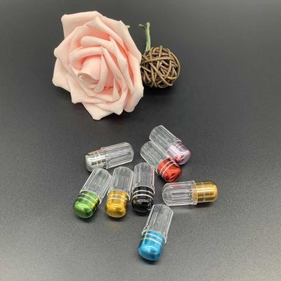 A única cápsula farmacêutica descasca os tubos de ensaio pequenos de alumínio do comprimido do tampão 10ml