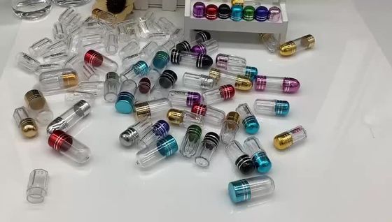 tampão de alumínio de 16mm 2g Mini Pill Bottles Cylindrical Shape