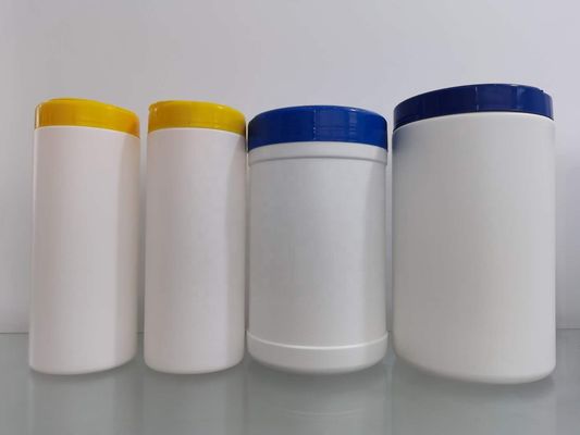 garrafa da cubeta das limpezas da limpeza do HDPE de 180mm com tampas brancas