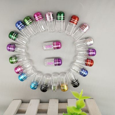 garrafas de comprimido plásticas Mini Pill Cases 2g do espaço livre farmacêutico de 15mm