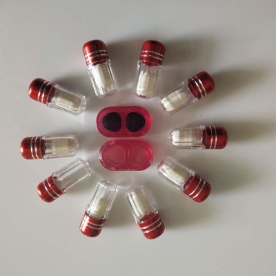 garrafas de comprimido plásticas Mini Pill Cases 2g do espaço livre farmacêutico de 15mm