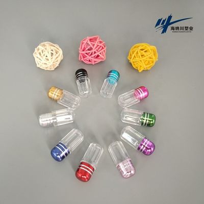 garrafas de comprimido plásticas Mini Pill Cases 2g do espaço livre farmacêutico de 15mm