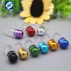 garrafas de comprimido plásticas Mini Pill Cases 2g do espaço livre farmacêutico de 15mm