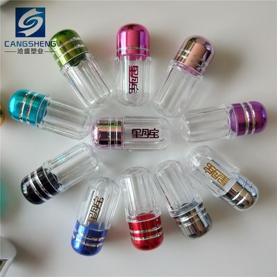 Cápsulas plásticas vazias cilíndricas do comprimido de 13mm Mini Pill Bottles 2ml