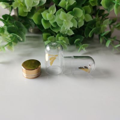 Garrafa plástica de ISO9001 Mini Pill Bottles 3ml com tampão do metal