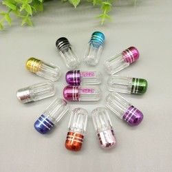 Garrafa plástica de ISO9001 Mini Pill Bottles 3ml com tampão do metal