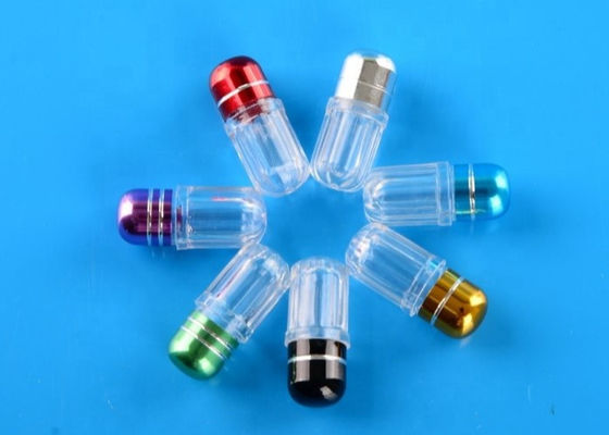 a cápsula 1g plástica engarrafa o poliestireno redondo Mini Pill Bottles