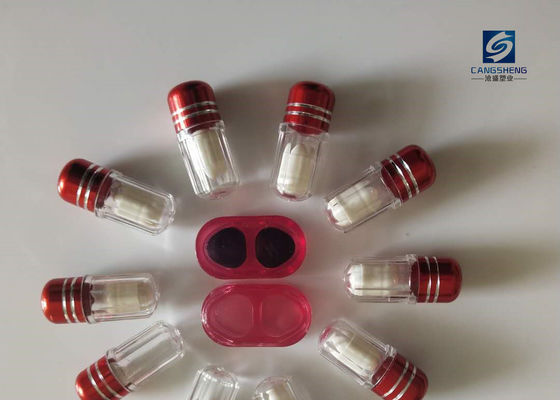 bala vazia clara das cápsulas de 13mm para dar forma à cápsula preta do rinoceronte