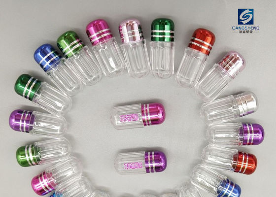 Dos recipientes plásticos pequenos do comprimido do GV 2g única cápsula Mini Pill Bottles
