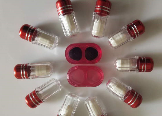 Dos recipientes plásticos pequenos do comprimido do GV 2g única cápsula Mini Pill Bottles
