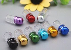 Mini Empty Plastic Pill Capsules azul 16mm com bolhas