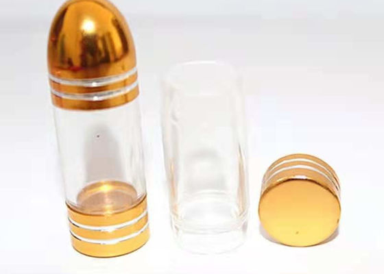 A cápsula vazia da forma da bala descasca o rinoceronte de 44mm 69 garrafas de comprimido plásticas claras