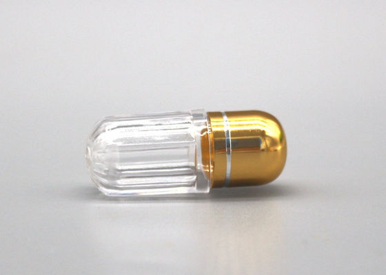 garrafas de comprimido plásticas vazias claras douradas do OEM das garrafas de comprimido 3ml