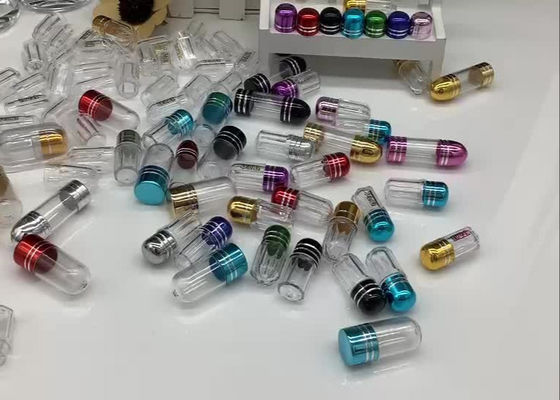 espaço livre do recipiente 1g do comprimido do roxo de 56mm cápsulas vazias do único