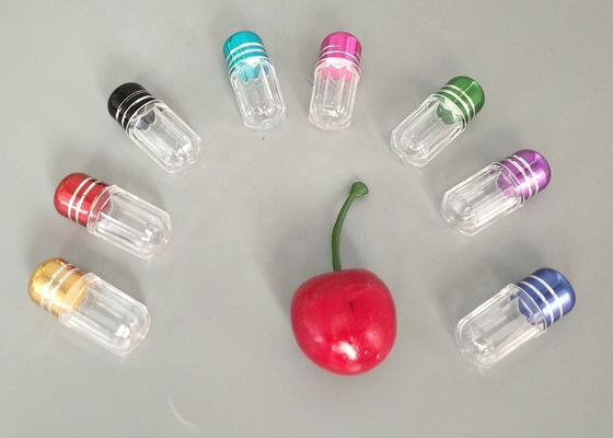 Bala verde Shell do tampão de 2ml Mini Plastic Bottle With Metal