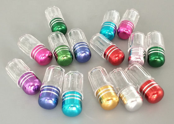 Bala verde Shell do tampão de 2ml Mini Plastic Bottle With Metal