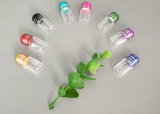 Bala verde Shell do tampão de 2ml Mini Plastic Bottle With Metal