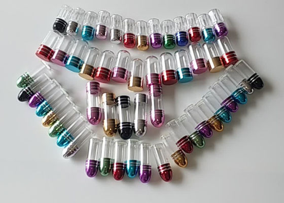 cápsulas azuis do rinoceronte de 33mm Mini Pill Bottles Bullet Shell 13mm