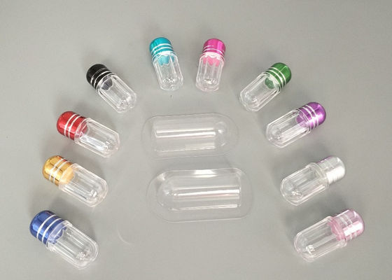 cápsulas azuis do rinoceronte de 33mm Mini Pill Bottles Bullet Shell 13mm