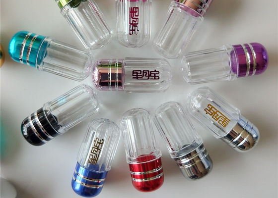 cápsulas azuis do rinoceronte de 33mm Mini Pill Bottles Bullet Shell 13mm