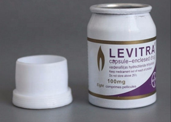 garrafas de alumínio do empacotamento 100g farmacêutico com tampões do PE