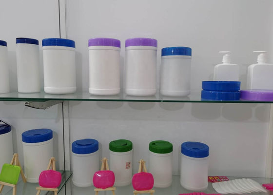 garrafa da cubeta das limpezas da limpeza do HDPE de 180mm com tampas brancas