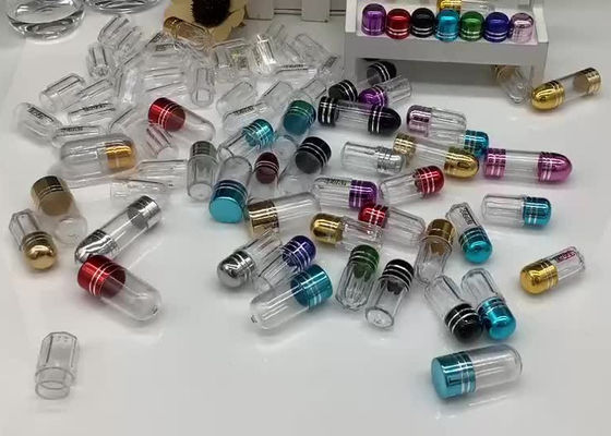 garrafas de comprimido plásticas Mini Pill Cases 2g do espaço livre farmacêutico de 15mm
