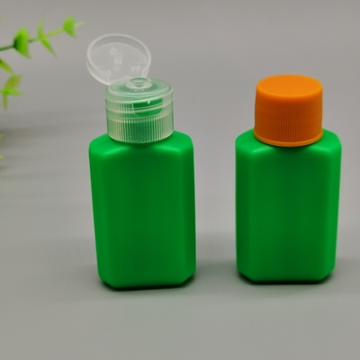 Garrafas plásticas pequenas verdes do OEM 150ml para a medicina