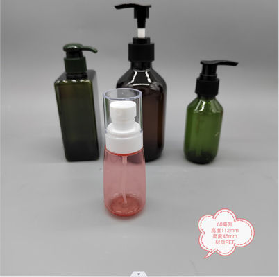 Produto químico plástico vazio das garrafas do pulverizador do volume do álcool 60ml livre